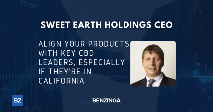 Sweet Earth Holdings CEO: Align Your Products With Key CBD Leaders, Especially If They're In California Sweet Earth Holdings CEO: Align Your Products With Key CBD Leaders, Especially If They're In California