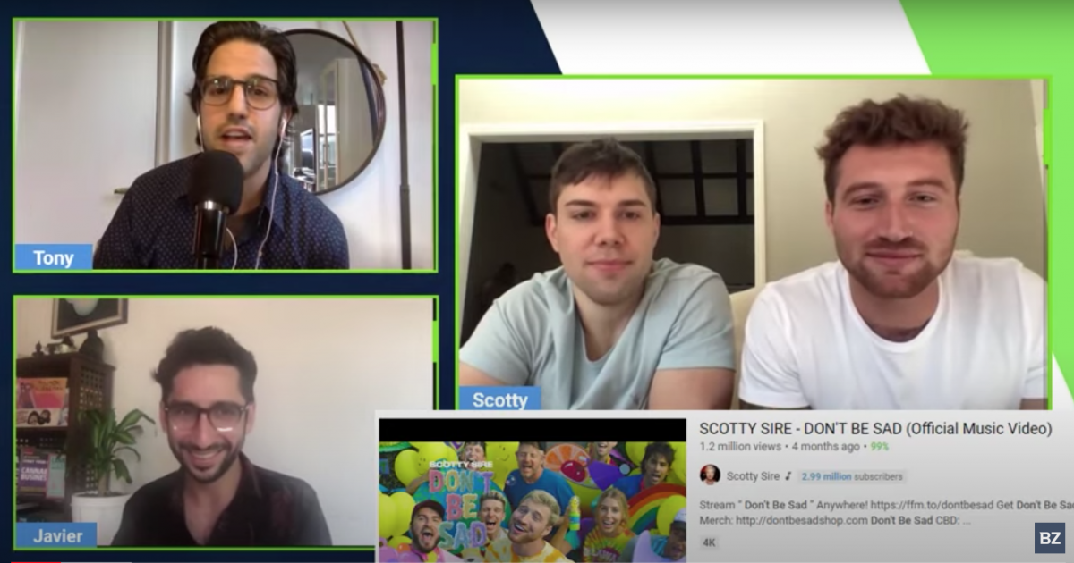 YouTube Star Scotty Sire And Collaborator Jay Boice Discuss New Startup Venture iCBD